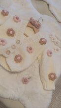 Load and play video in Gallery viewer, Handmade organic beautiful flower cardigan