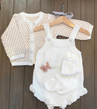 Load image into Gallery viewer, White Frill Leg Romper With Bow Buttons