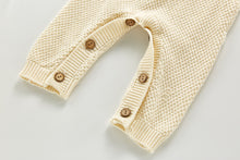 Load image into Gallery viewer, Cream Knitted Romper