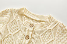 Load image into Gallery viewer, Cream Knitted Romper