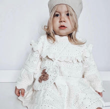 Load image into Gallery viewer, Cream knitted Dress, Jumper or Romper