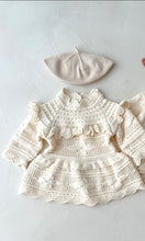 Load image into Gallery viewer, Cream knitted Dress, Jumper or Romper