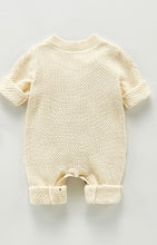 Load image into Gallery viewer, Cream Knitted Romper