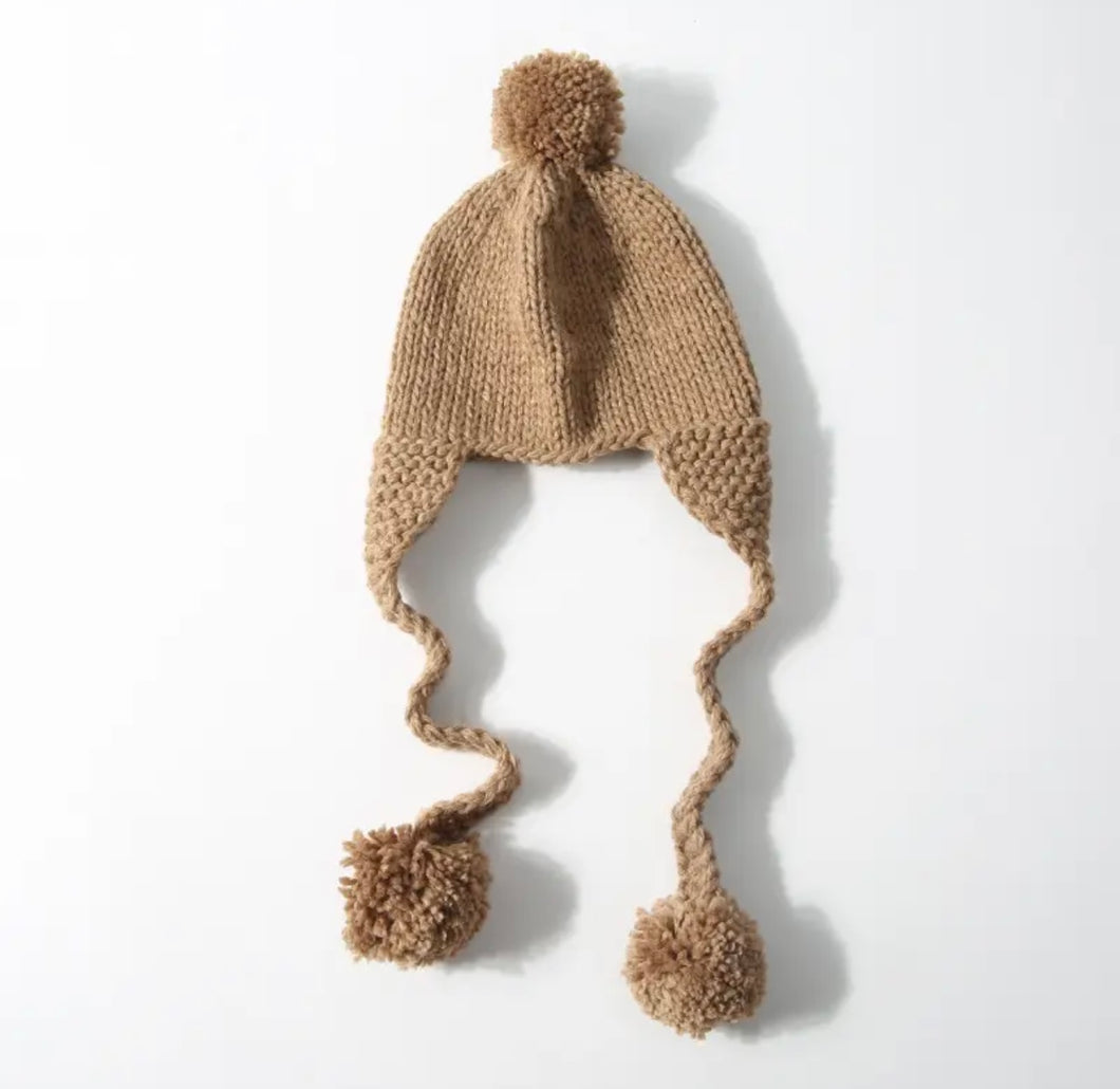 Camel Bobble hat