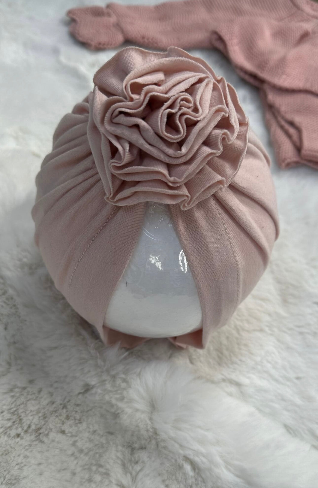 Pink soft turban