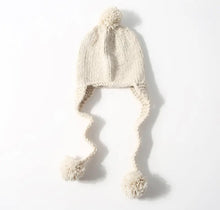 Load image into Gallery viewer, Beige Bobble hat
