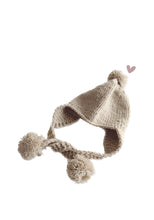 Load image into Gallery viewer, Beige Bobble hat
