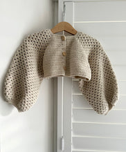 Load image into Gallery viewer, Chunky vintage balloon sleeve cardigan
