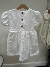 Load image into Gallery viewer, White cotton daisy dress
