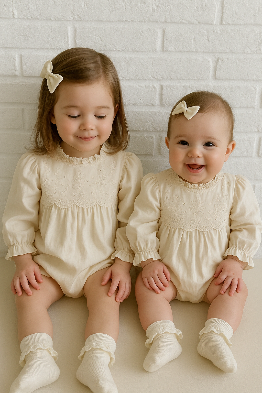 Cream Annabelle romper