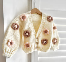 Load image into Gallery viewer, Handmade beautiful flower cardigan
