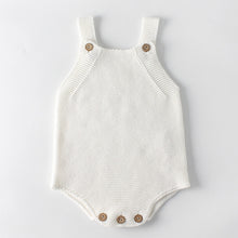 Load image into Gallery viewer, White knitted romper
