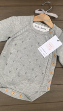 Load image into Gallery viewer, Grey long sleeved light knitted romper
