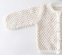 Load image into Gallery viewer, Natural/Beige Knitted Cardigan
