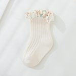 Load image into Gallery viewer, Cream frill socks
