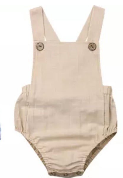 Beige dungaree/ romper