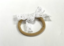 Load image into Gallery viewer, White and cream lace and Broderie Anglaise hair bands
