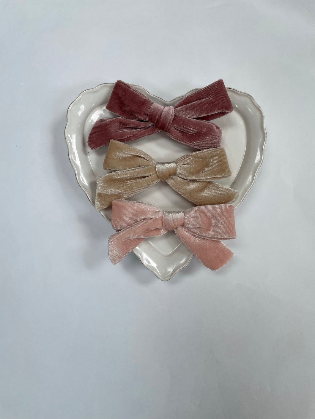 Pink Velvet hair clip